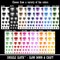 Husky Dog Face Excited Temporary Tattoo Water Resistant Fake Body Art Set Collection